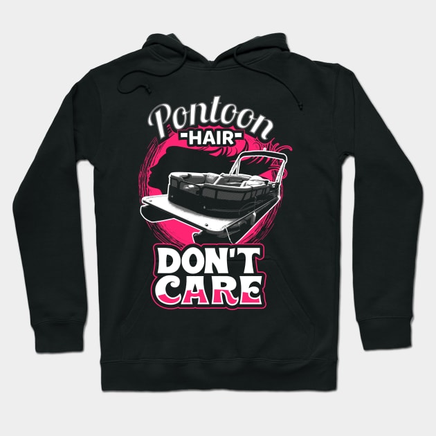 Pontoon hair don't care Hoodie by captainmood